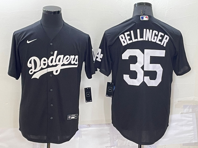 Men's Los Angeles Dodgers #35 Cody Bellinger Black Cool Base Stitched Jersey Men's Los Angeles Dodgers #35 Cody Bellinger Black Cool Base Stitched Jersey